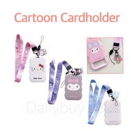 (Sg Ready Stock)Cartoon Cardholder With Key Chain For Ezlink Card - Hello Kitty- Melody-Cinnamoroll- Kuromi