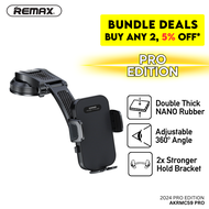 Pemegang Telefon REMAX Dashboard Car Mobile Phone Holder 360 Rotating Suction Car Handphone Holder H