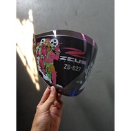 ZEUS ZS 627 WHITE GLOSSY HALF FACE SINGLE VISOR Import Premium