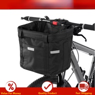 ClickNest Bicycle Handlebar Basket Large Capacity MTB Bike Pet Carrier Foldable Detachable Front Fra