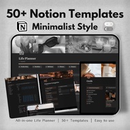 50+ Notion Templates: All-in-One Dark Mode 🔥 Life Planner for Productivity, Wellness & More [Notion 