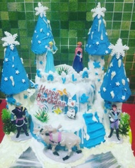 kue ultah/frozen/kue ulang tahun anak cewe/tart tingkat