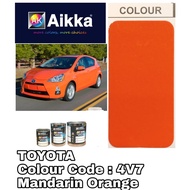 AIKKA TOYOTA 4V7 MANDARIN ORANGE * 2K CAR PAINT