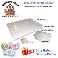 Baby Mattress LATEX playpen / baby cot mattress FREE Gift