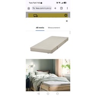 💯ikea VANNAREID Pocket sprung mattress, extra firm/beige, 80x200 cm