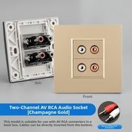 AV Audio Socket 86-type 6.5mm RCA Connector
