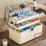 [Hot-Selling Home Goods] Medicine Box Family Packing Medicine Box Household Large-Capacity First Aid