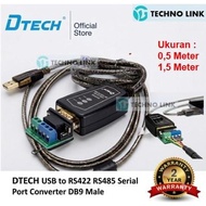 DTECH USB to RS422 RS485 Serial Port Converter DB9 Male Chipset US CP2102+SP485 - DTECH DT-5019 2ND