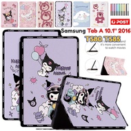 For Samsung Galaxy Tab A/A6 10.1 2016 SM-T580 SM-T585 Cartoon Smart Flip Book Case Stand Tablet Kids Leather Case Shockproof Cover