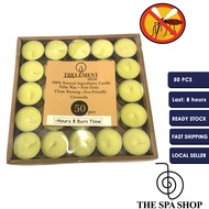 50pcs Palm Oil Tealight Candle / Last 8 Hours For Tea/Decoration/Spa/Hotel and Resort Ready Stock in