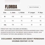 [FLORIDA]blouse Top long sleeve floral pattern hijab friendly Top Casual GM