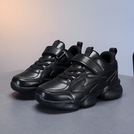 Kusut sekolah hitam kasut sport budak kasut sukan budak kasut sukan budak lelaki Children Shoes Blac