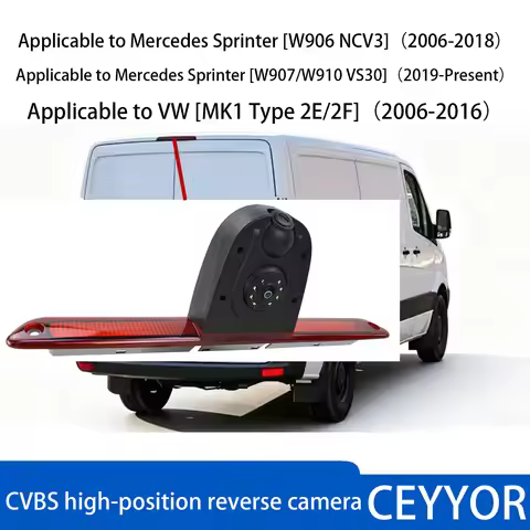 Dual cameras, rear-view reversing camera For Mercedes Sprinter W906 NCV3 W907 W910 VS30 VW MK1 Type