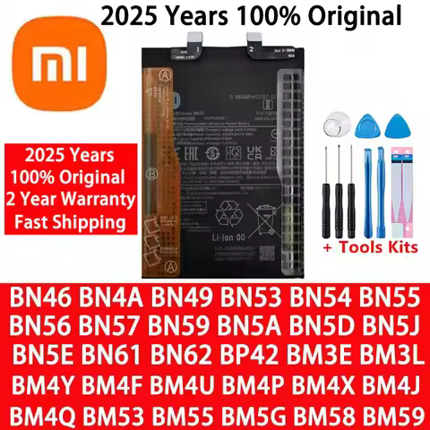 Original For Xiaomi Redmi Note POCO M2 F3 M3 X3 X4 X5 A3 K30 K40 7 7A 8 8T 9 9T 9S 10 10T 10S 10X 11