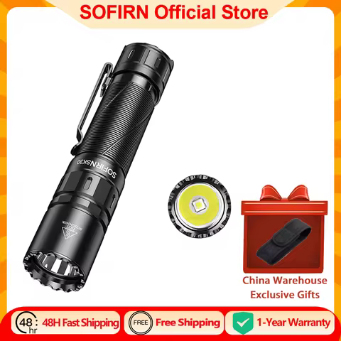 SOFIRN SK30 3000LM Tactical Flashlight 6000K SFT70 LED Light 21700 USB C Rechargeable EDC Torch with