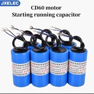 CD60 Motor Start Capacitor 100uf-500uf CBB60 Motor Run Capacitor 25UF-60UF 250VAC Blue