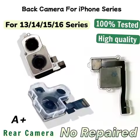 Rear Camera For iPhone 13 14 15 16 Pro Max Back Camera Main Lens Flex Cable For 14 15 16 Plus 13 min