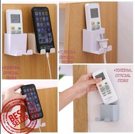 RAK HOLDER TEMPEL DINDING 2IN1 KOTAK PENYIMPANAN CHARGER HP REMOTE AC TV