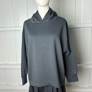 HK Works London Gray Hoodie Very New Fabric Width 44 Length 46