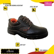 GOLD HAMMER BLACK ORANGE SAFETY SHOES LOW CUT STEEL TOE CAP WORK UNISEX SAFETY SHOES Kasut keselamat