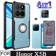 Honor X5b Shockproof Phone Case for Honor X6b X7b X8b 4 in 1 Camera Lens Soft Tempered Glass Privacy