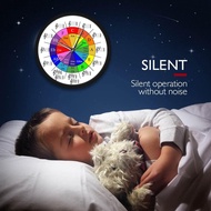 {UU61} Circle of Fifths Music Theory Cheat Sheet Colorful Wall Clock with Metal Frame Battery Operat