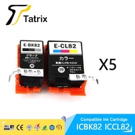 【Apex Mall】 Tatrix Icbk82 Black Ink Iccl82 Color Compatible Printer Ink For Epson Px-S05b/px-S05w/px