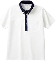 Button Down Shirt (Unisex/Short Sleeve) 72-432 White/Navy Size: 3L Sumitomo Montblanc For Medical Pr