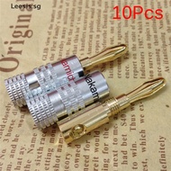 Readystock 10Pcs Nakamichi Gold Plated Copper Speaker Banana Plug Male Connector SG