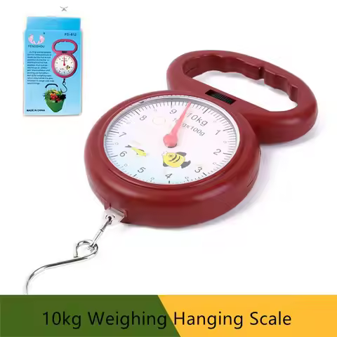 kitchen Tools Luggage Portable Hanging Scale Spring Scale Numeral Pointer 10kg Weighing