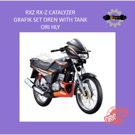 YAMAHA RXZ RX-Z CATALYZER GRAPHIC SET SMX OREN 5PV4 SET WITH TANK 5PV-FG000-01-P5 HLY