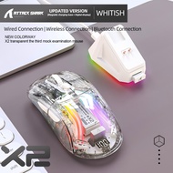 Attack Shark X2Pro Gaming Mouse Magnetic RGB PAW3395 Bluetooth Tri-mode Connection Gamer Wireless Mo