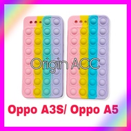 Case Oppo A3S A5 Casing Pop It 3D Rainbow Softcase Terbaru