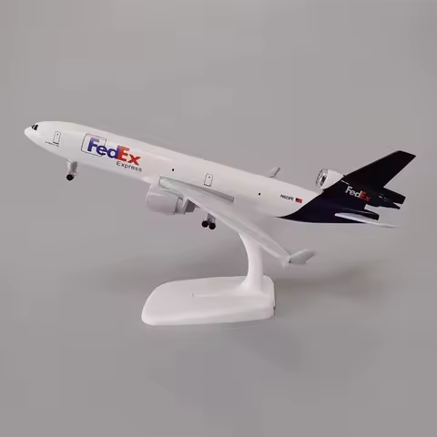 20cm Air Fedex Express Airlines MD MD-11Diecast Alloy Metal Airplane Model Plane Aircraft With Wheel