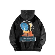 COD Cowboy Bepop Pattern Hoodie - Casual Washed Long Sleeve Sweater | Unisex Top
