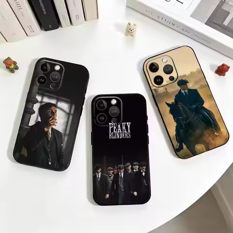 M-Movie Peaky B-Blinders Black Soft Phone Case For iPhone 17 16 15 14 13 12 11 Pro Max Plus