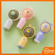 NIUKID - Mini Character Fan, Usb Rechargeable Fan, Mini Handheld Fan, Mini Fan