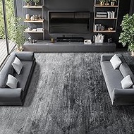 Washable Rug 9x12 Area Rugs for Living Room - Stain Resistant Non-Slip Backing Boho Rug for Bedroom,