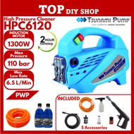 Tsunami HPC6120 Water Jet High Pressure Washer Cleaner with Induction Motor Water Pump 1300W