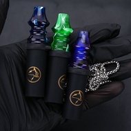 Three-Dimensional Corrugated Resin Hookah Mouth Multicolor Unique Type Detachable Metal Hanging Chai