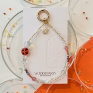 回憶中的草莓糖果 Mini小仙女 士多啤梨晶 手機掛飾  附連接墊片