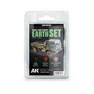 ((Pandainn) AK AK14035 Earth Set Enamel Paint AK14004 AK14008 AK14009 Model Aging