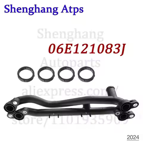 Supercharger Coolant Tube Hose Set For Audi A4 A5 A6 A7 A8 Q5 Q7 A4 A5 VW Touareg 3.0L 2009-17 06E12