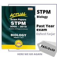 【PRELOVED】STPM Biology Actual Past Year Exam Paper 1&2 Oxford Fajar with suggested answer