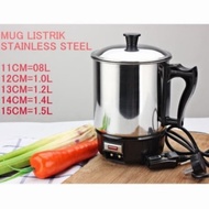 STAINLESS ELECTRIC MUG 12cm Electric mug