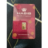 Genuine Ori Habib 999.9 Gold Bar 1g