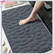 XDT Embossed Cobblestone Door Mat, Non-slip Bathroom Floor Mat KCP