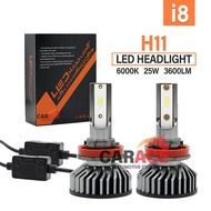 i8 LED Headlight 6000K 25W H11