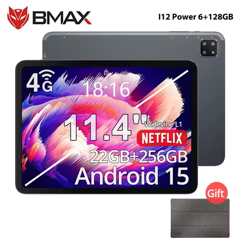 BMAX I12 Power Android 15 Tablet 11.4" 90Hz 2.4K IPS MediaTek Helio G99 ARM Mali-G57 MC2 6GB+16GB Ex