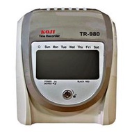 【KS-3C】KOJI TR-980 雙色微電腦打卡鐘 贈卡片100張+10人份卡架《含稅》